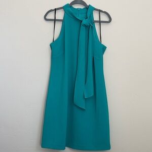 Vince Camuto Teal Halter Shift Dress